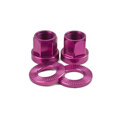 PAIRE D'ECROUS ALU SHADOW 14 MM VIOLET